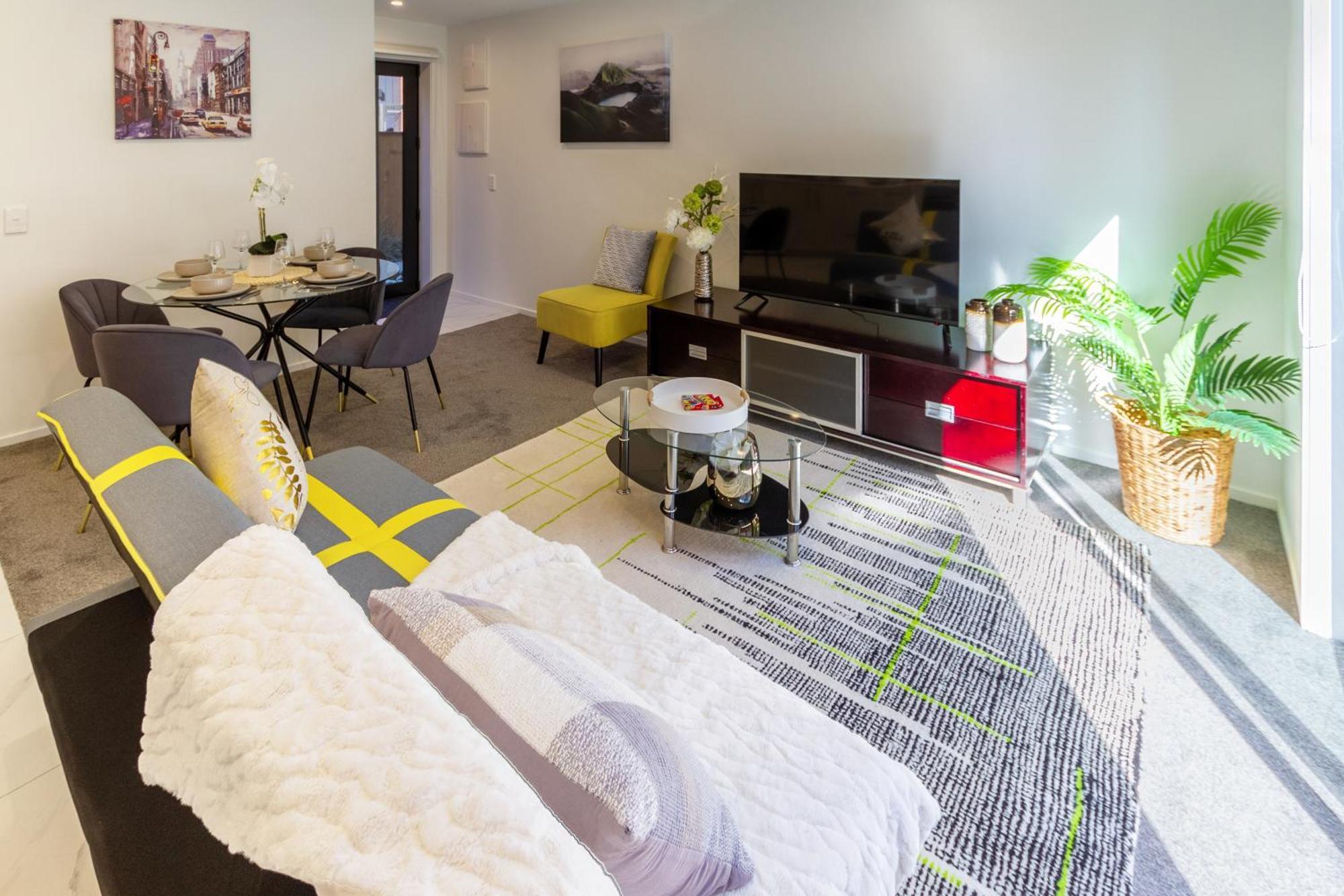 Central Escape On Cashel Street 2 Bed 2 Bath كريستتشيرش المظهر الخارجي الصورة