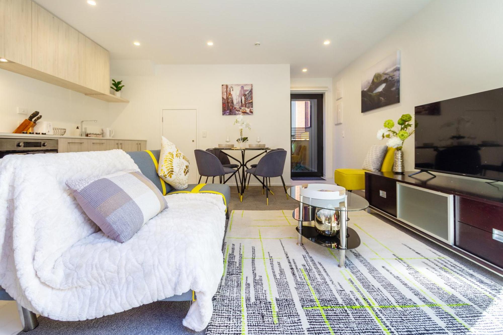 Central Escape On Cashel Street 2 Bed 2 Bath كريستتشيرش المظهر الخارجي الصورة